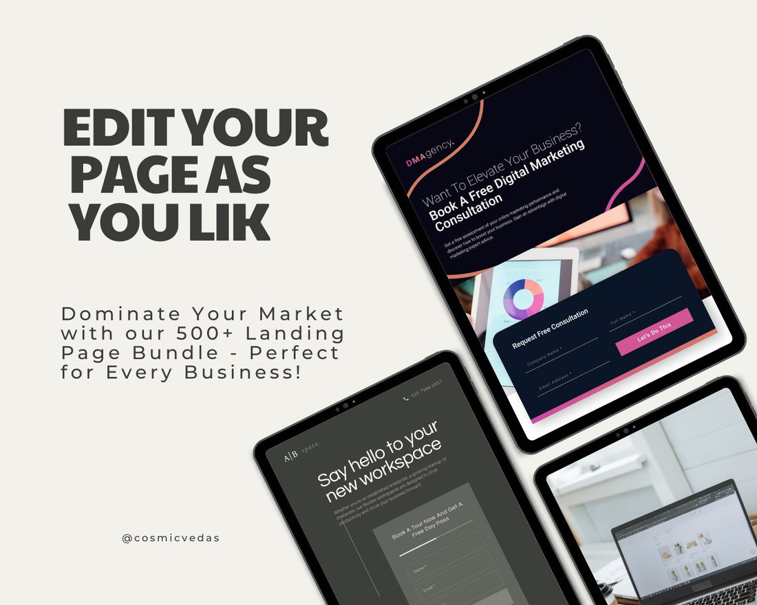 500+ Premium Landing Page Bundle | Elementor friendly | Bonus Gift Including Free Plugin + Graphic design Bundle