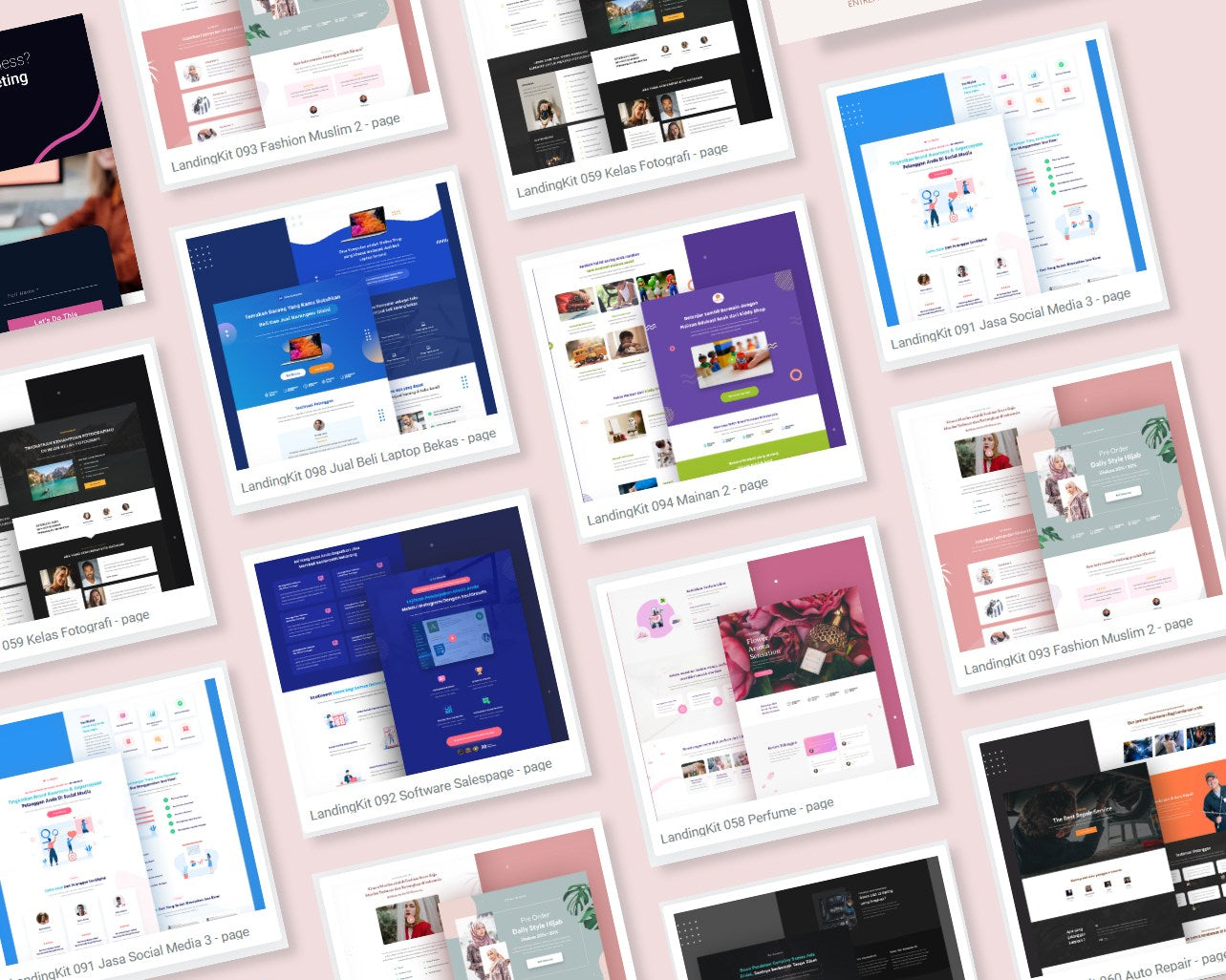 500+ Premium Landing Page Bundle | Elementor friendly | Bonus Gift Including Free Plugin + Graphic design Bundle